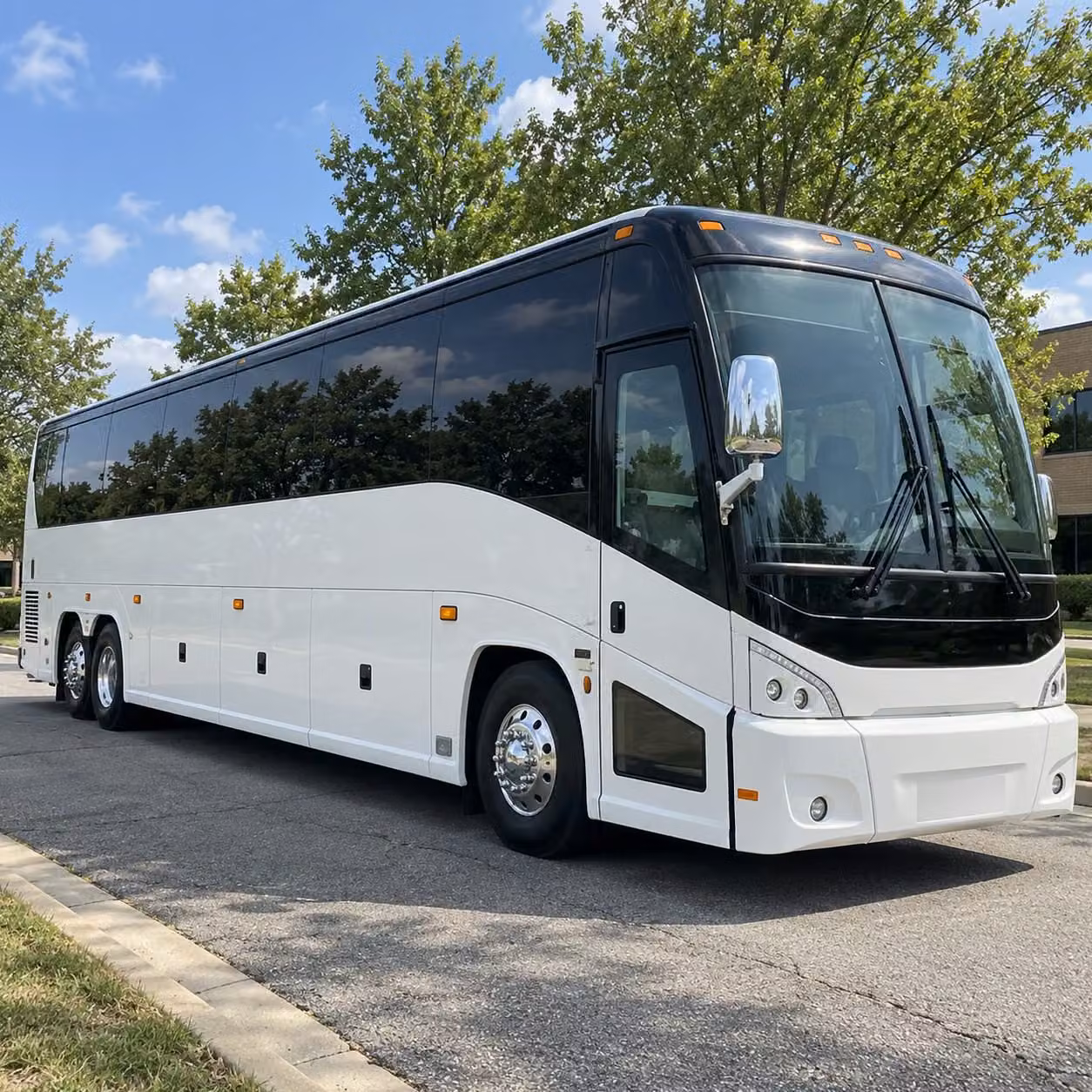 warren charter bus rental exterior